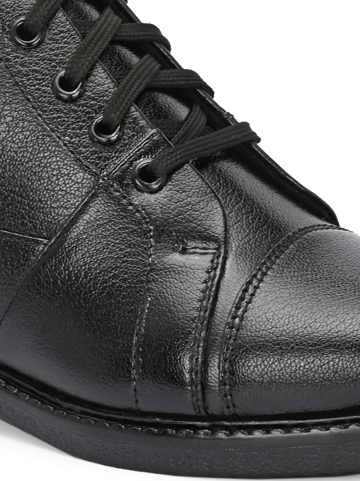 CARLO ROMANO VEGAN LEATHER ANKEL LACE UP BOOT FOR MEN