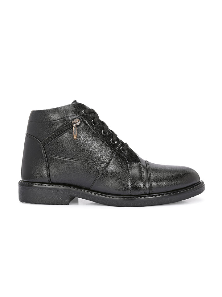 CARLO ROMANO VEGAN LEATHER ANKEL LACE UP BOOT FOR MEN
