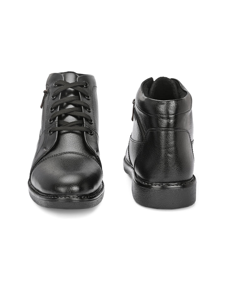 CARLO ROMANO VEGAN LEATHER ANKEL LACE UP BOOT FOR MEN