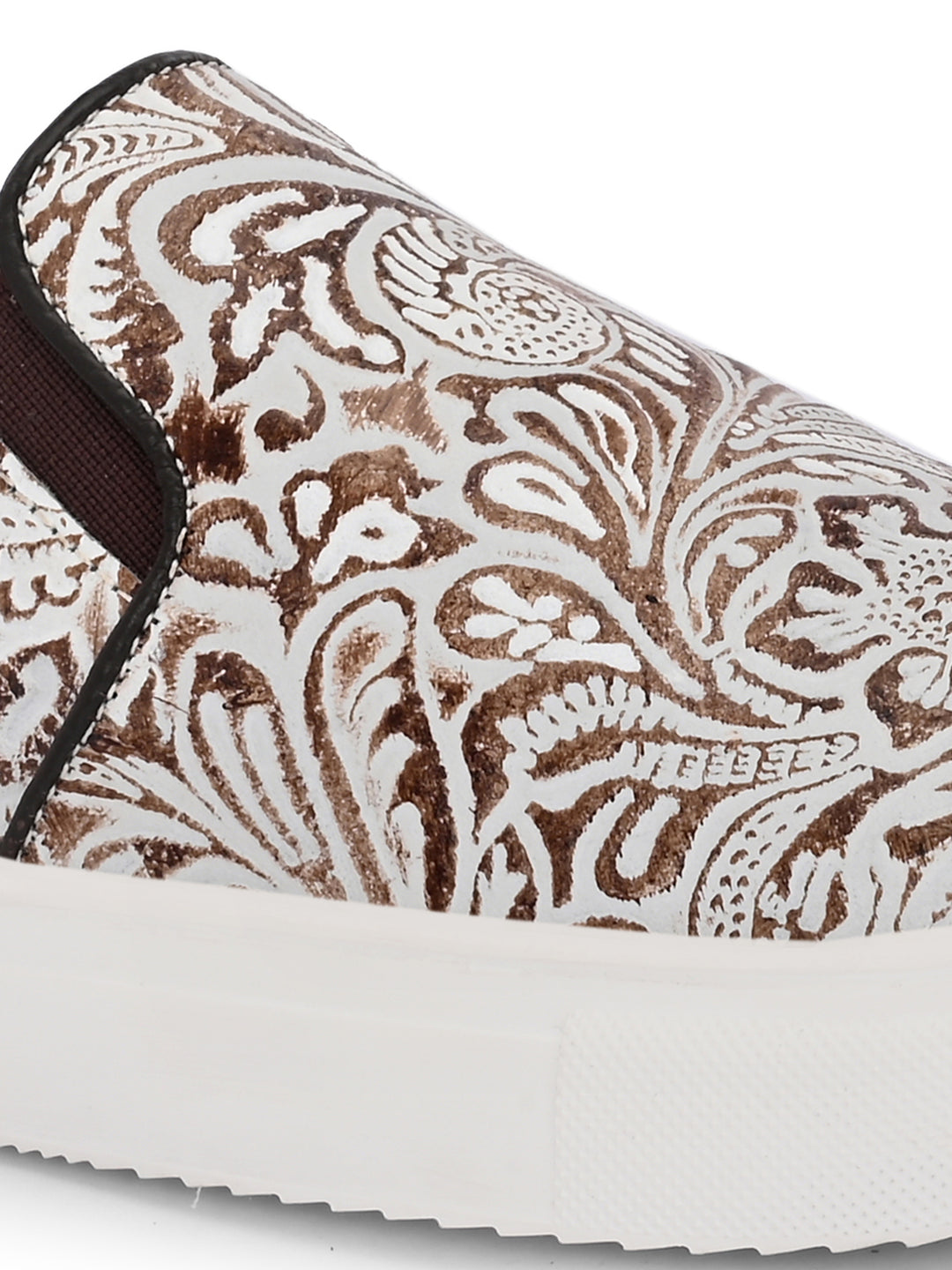 CARLO ROMANO GENUINE CRUST LEATHER CASUAL SNEAKER FOR WOMEN