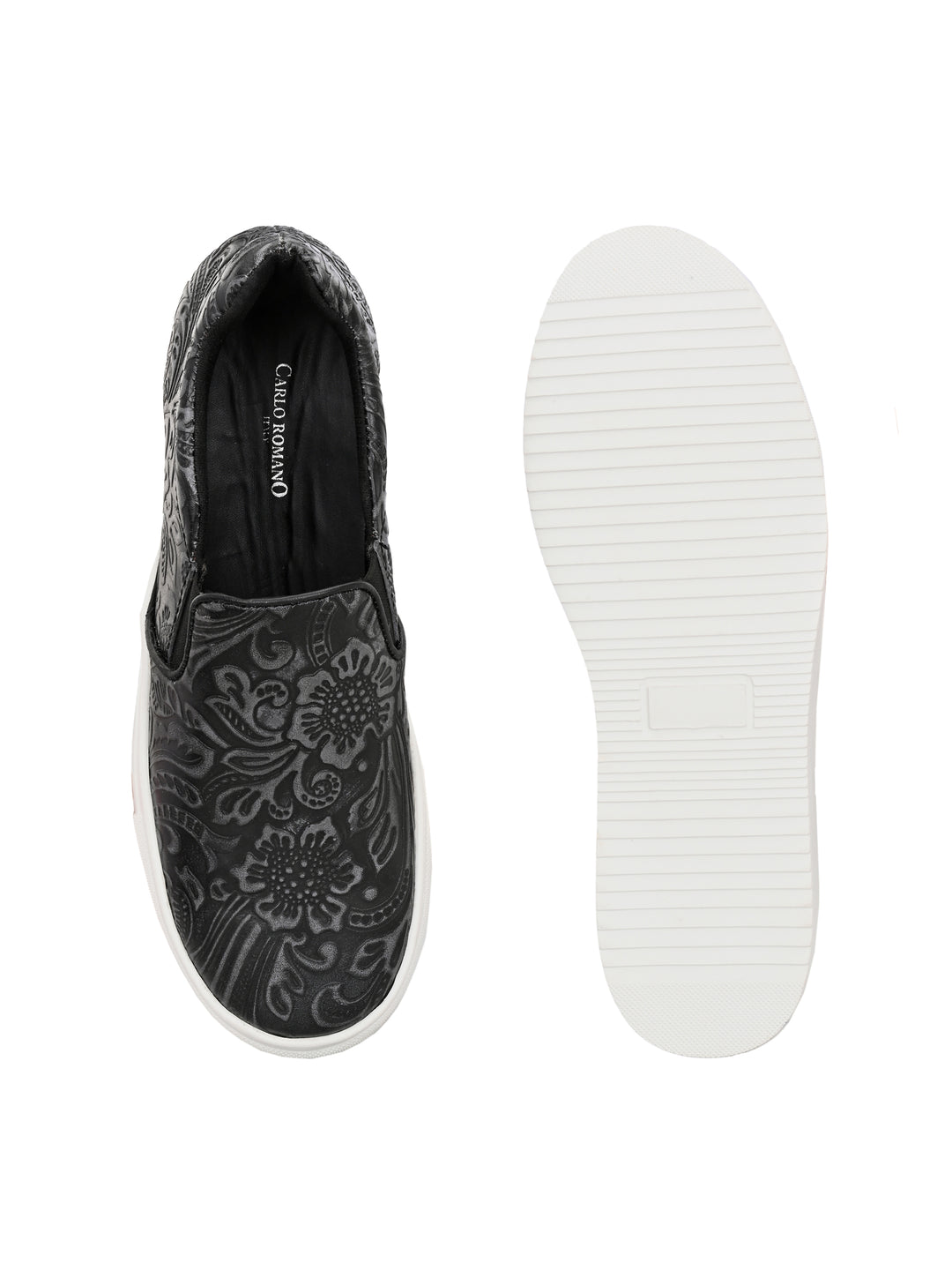 CARLO ROMANO GENUINE LEATHER CASUAL SNEAKER FOR WOMEN