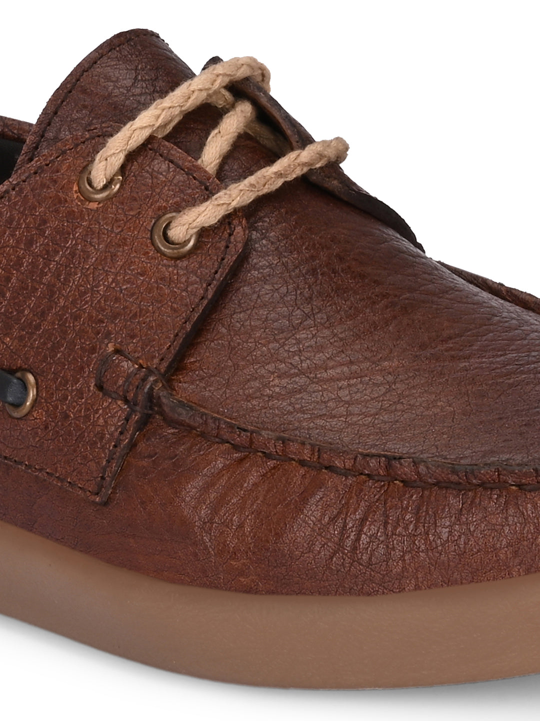 CARLO ROMANO GENUINE LEATHER BOAT SHOE FOR MEN