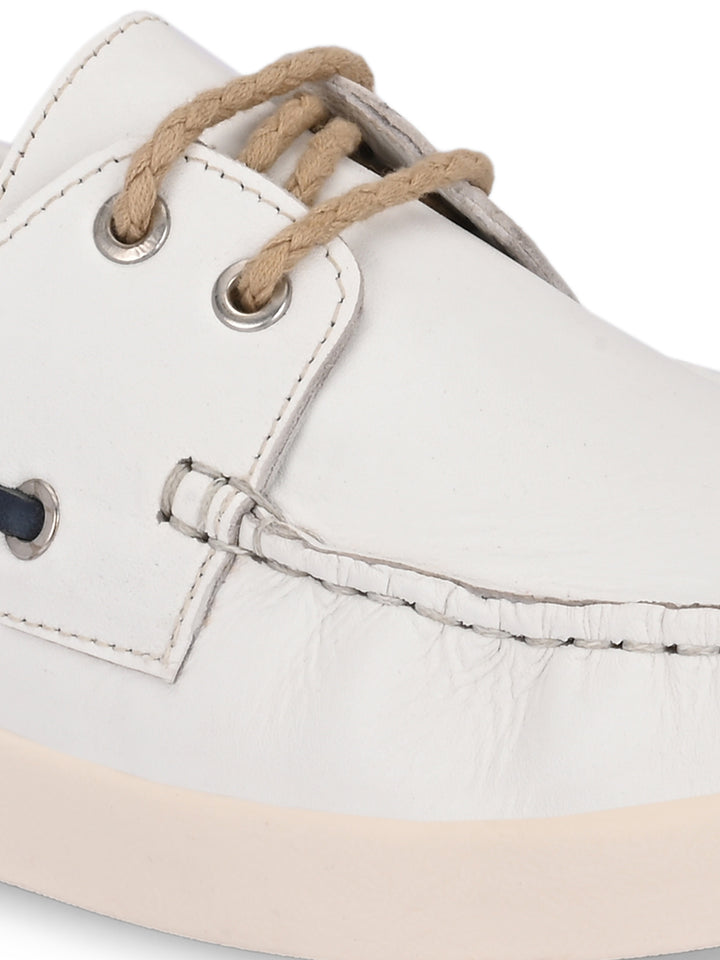 CARLO ROMANO GENUINE LEATHER BOAT SHOE FOR MEN