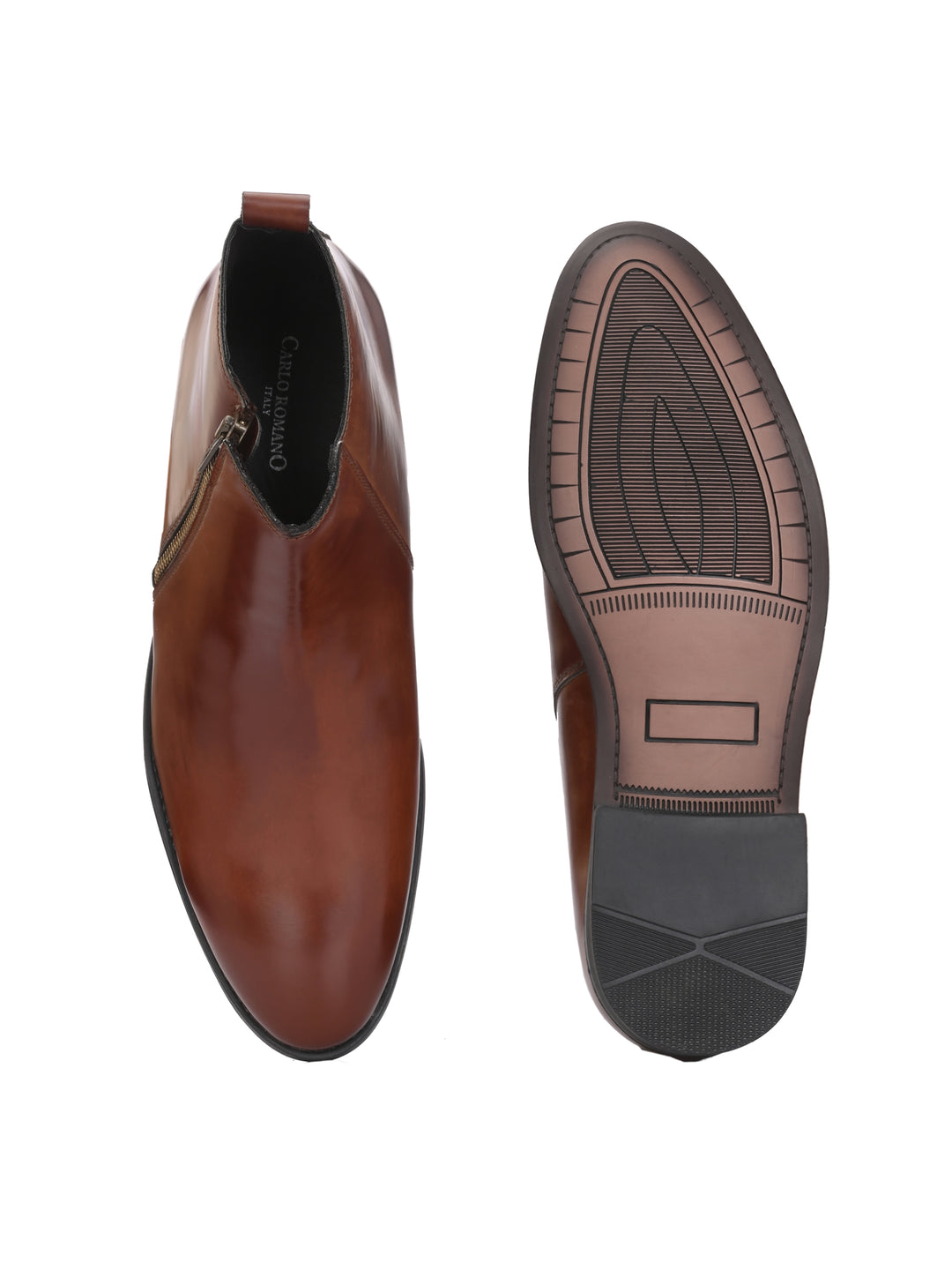 CARLO ROMANO BY WASAN VEGAN LEATHER ANKLE BOOT FOR MEN