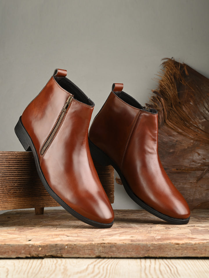 CARLO ROMANO BY WASAN VEGAN LEATHER ANKLE BOOT FOR MEN