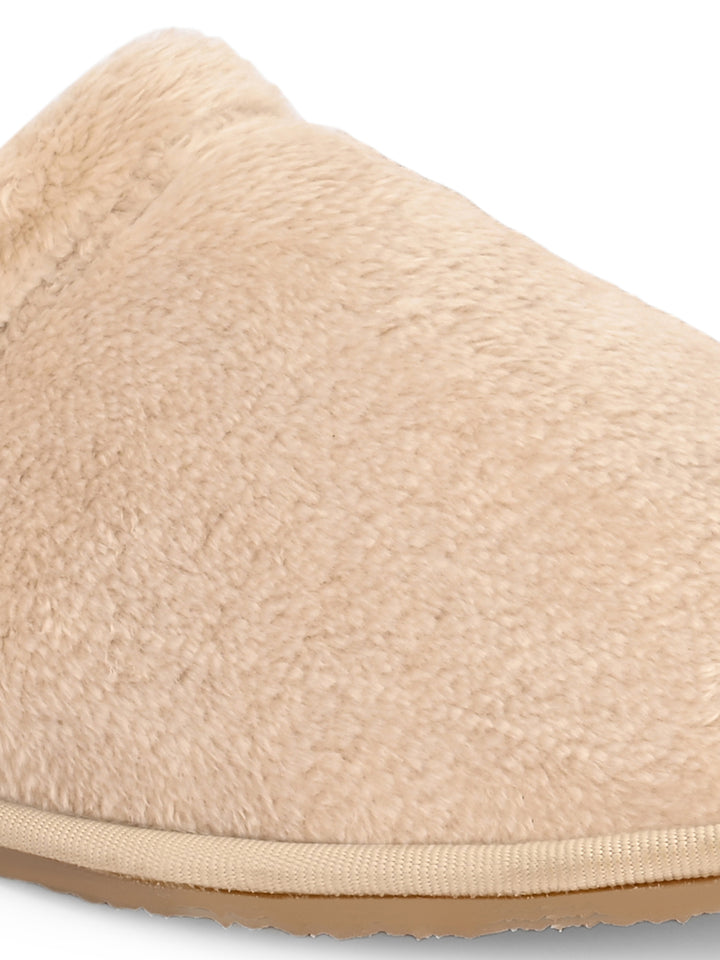 CARLO ROMANO BY WASAN BLACK COLOR PREMIUM ARTIFICIAL FUR MULES FOR MEN