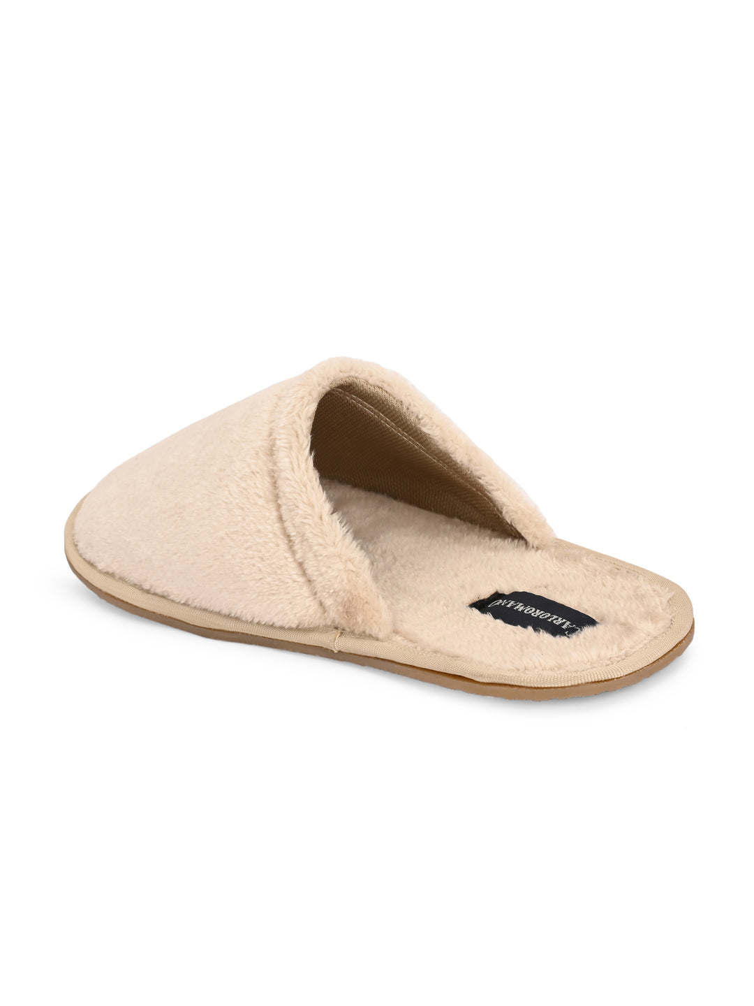 CARLO ROMANO BY WASAN BLACK COLOR PREMIUM ARTIFICIAL FUR MULES FOR MEN