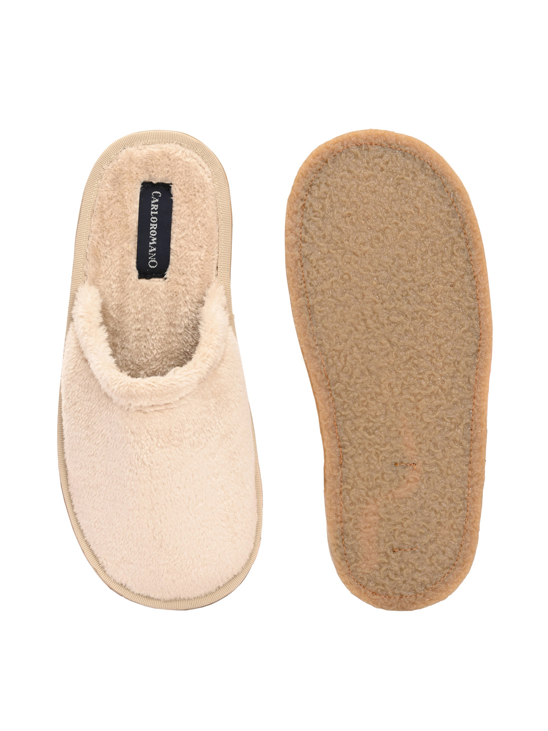 CARLO ROMANO BY WASAN BLACK COLOR PREMIUM ARTIFICIAL FUR MULES FOR MEN