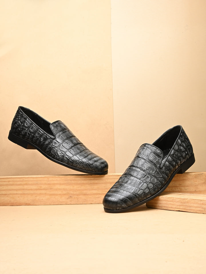 Carlo Romano Genuine Premium Leather | Croco Print Design Shoes for Men