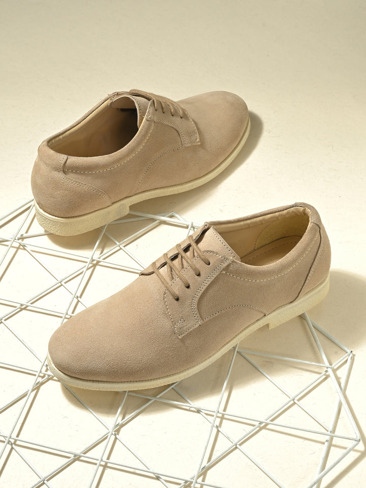 CARLO ROMANO BY WASAN  SUEDE LEATHER LACE UP SHOES FOR MEN