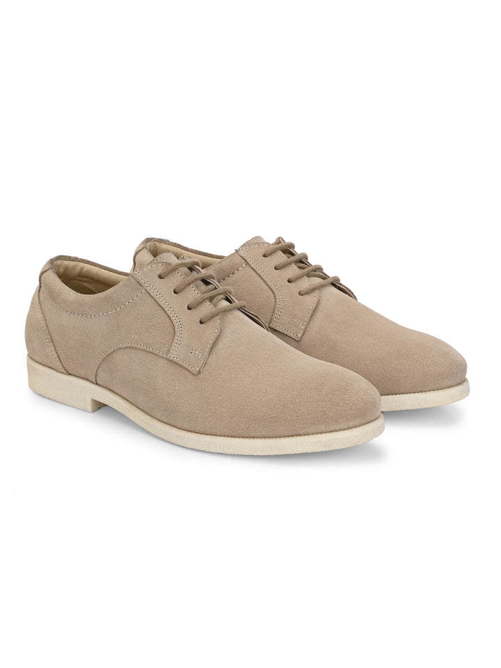 CARLO ROMANO BY WASAN  SUEDE LEATHER LACE UP SHOES FOR MEN
