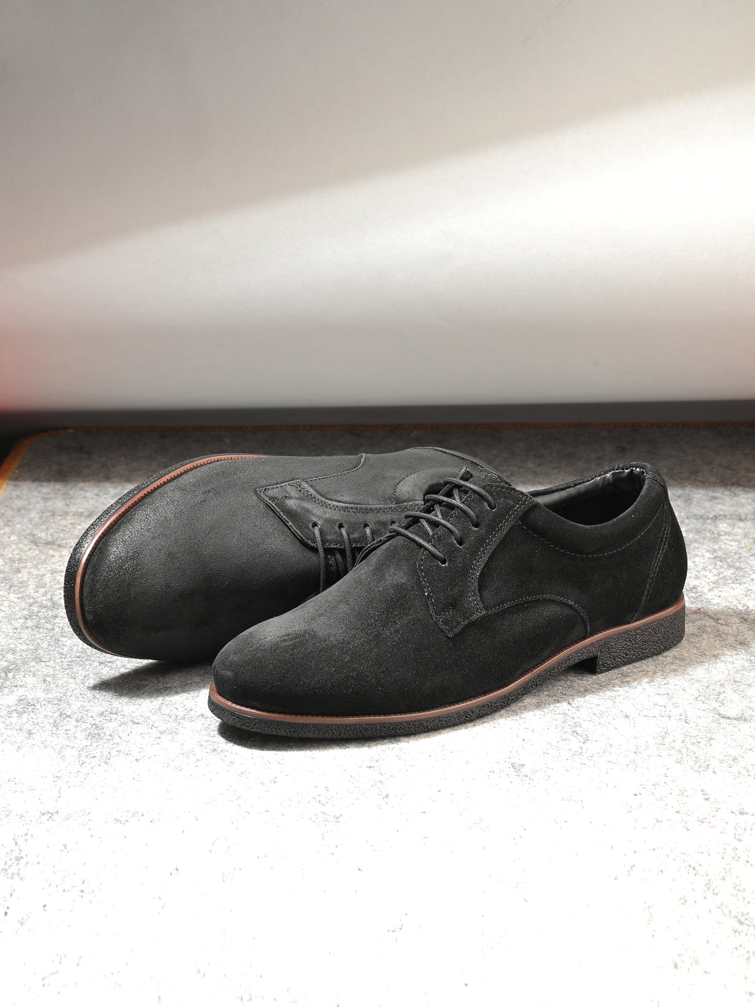 CARLO ROMANO BY WASAN  SUEDE LEATHER LACE UP SHOES FOR MEN