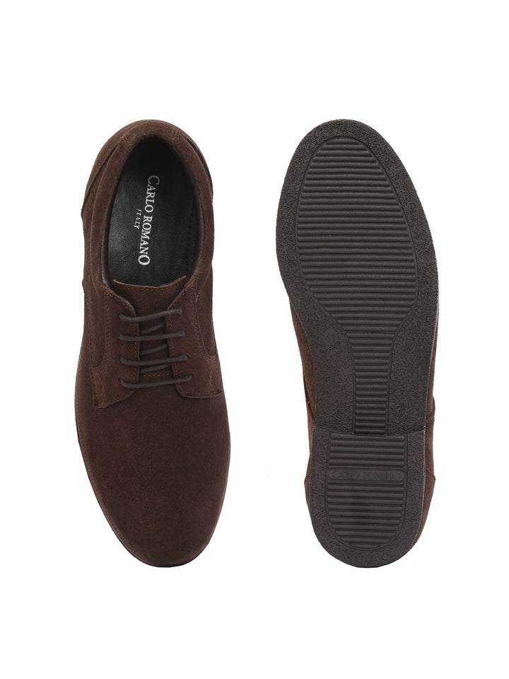 CARLO ROMANO BY WASAN  SUEDE LEATHER LACE UP SHOES FOR MEN