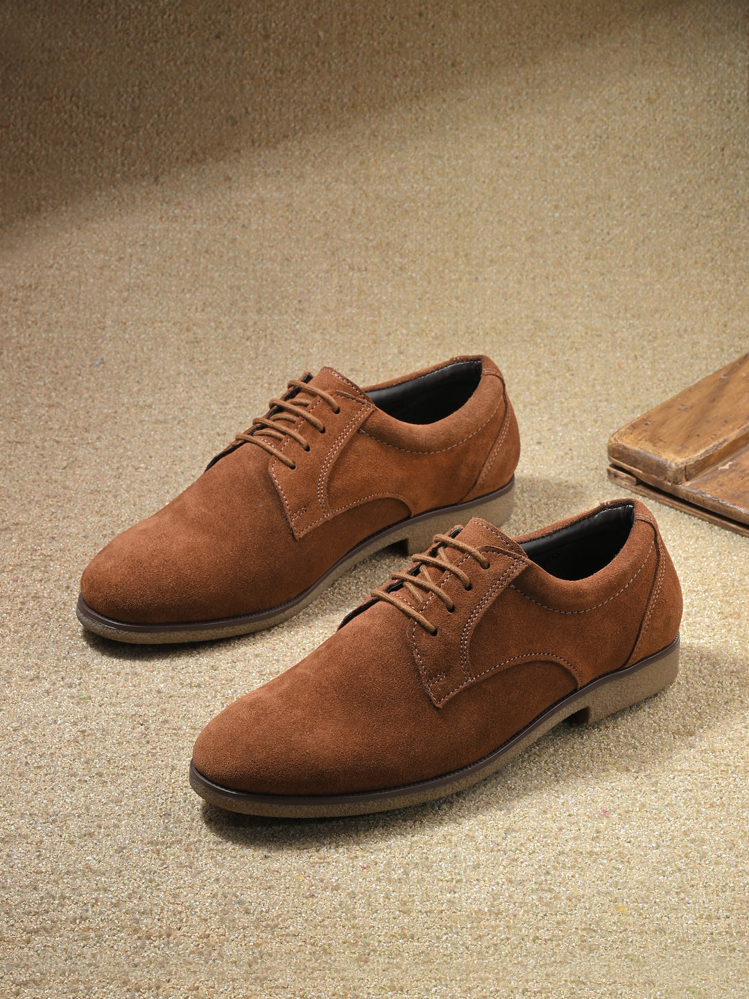 CARLO ROMANO BY WASAN  SUEDE LEATHER LACE UP SHOES FOR MEN