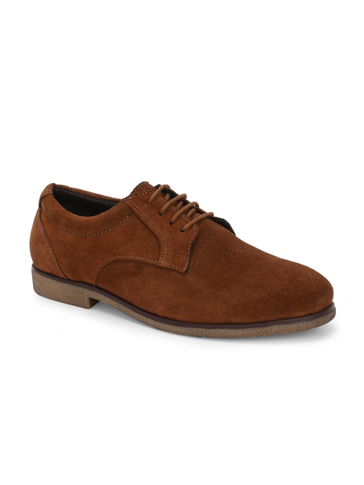 CARLO ROMANO BY WASAN  SUEDE LEATHER LACE UP SHOES FOR MEN