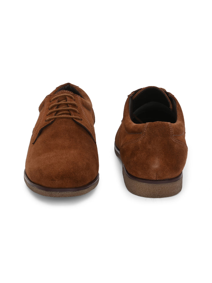CARLO ROMANO BY WASAN  SUEDE LEATHER LACE UP SHOES FOR MEN