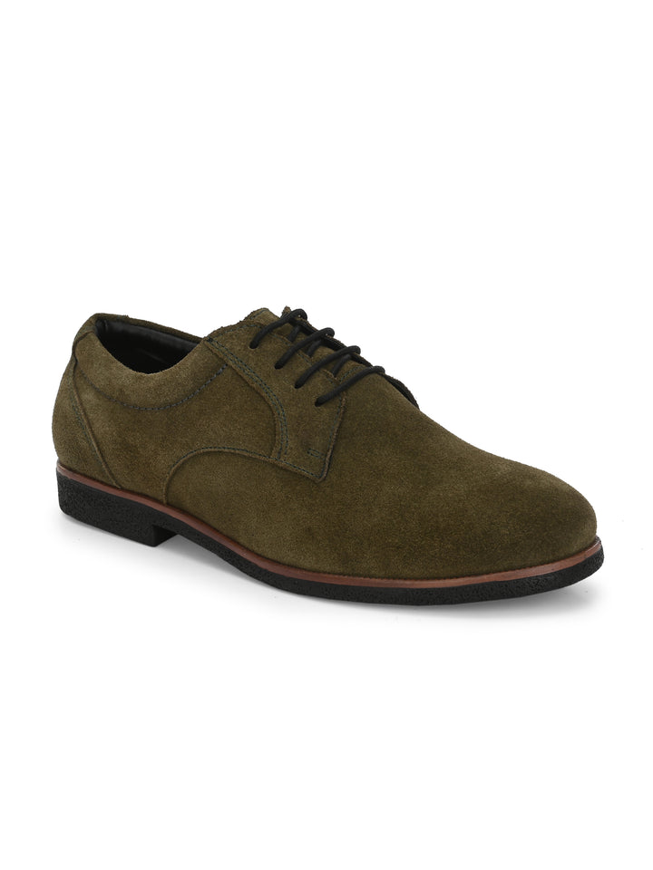 CARLO ROMANO BY WASAN  SUEDE LEATHER LACE UP SHOES FOR MEN
