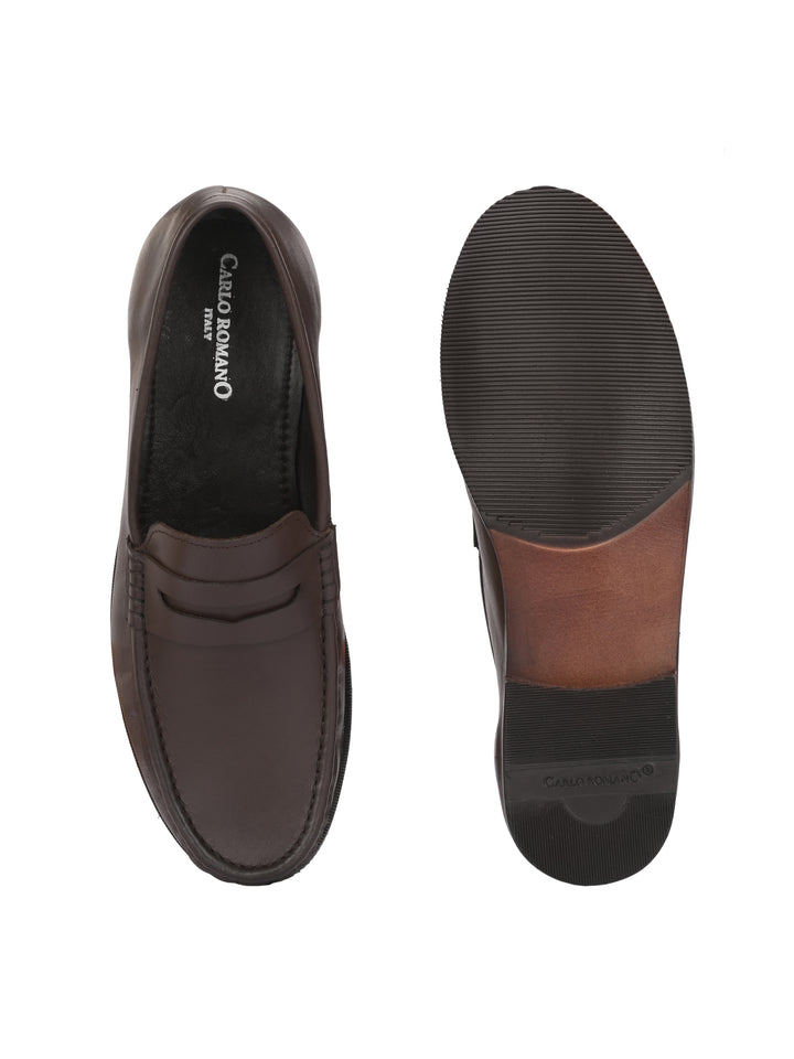 Men's Genuine Leather Slip On moccasin loafer shoes for men