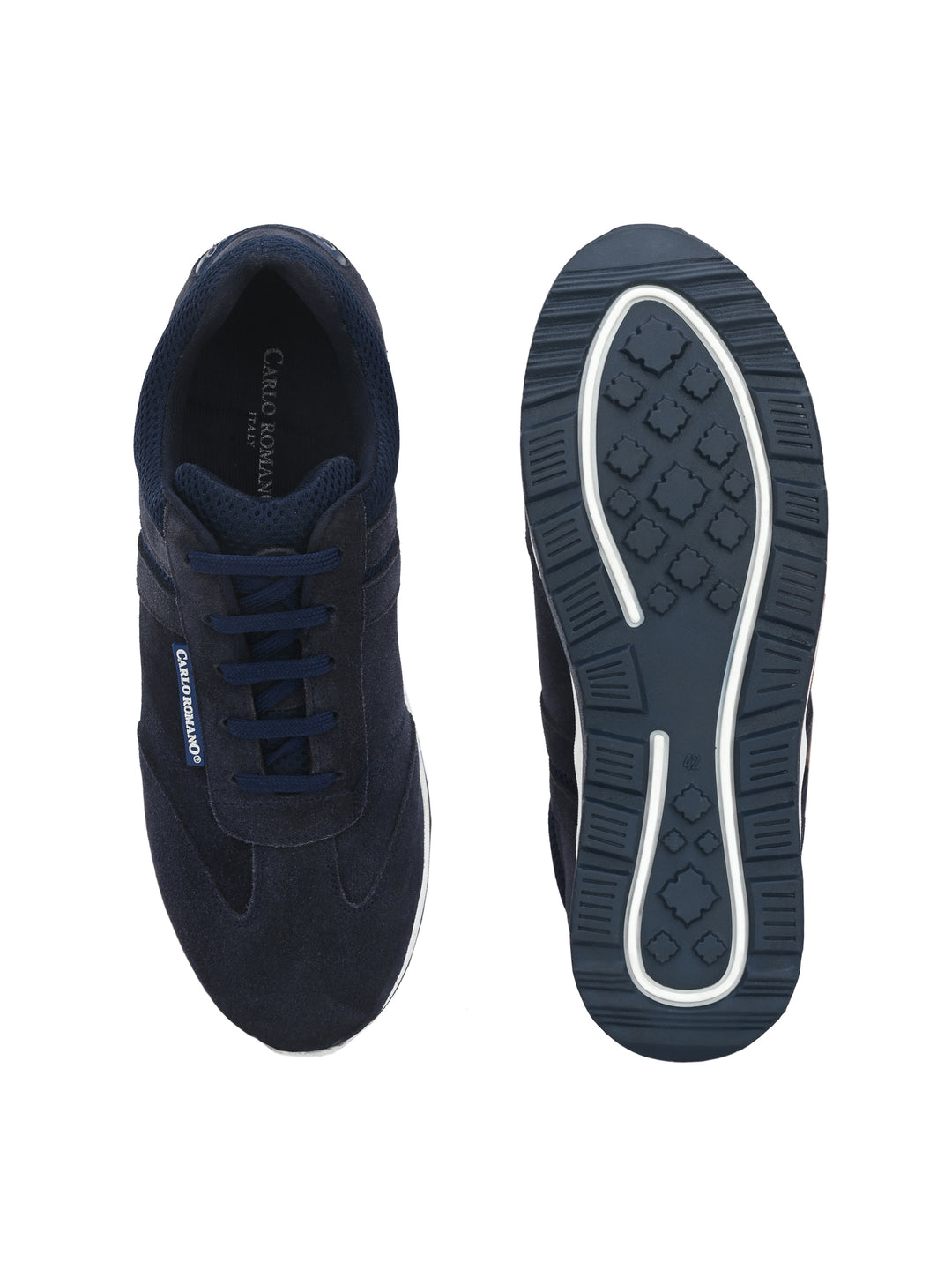 Men's Genuine Sude Leather Lace up Casual Sneaker Shoe / Carlo Goose Collection