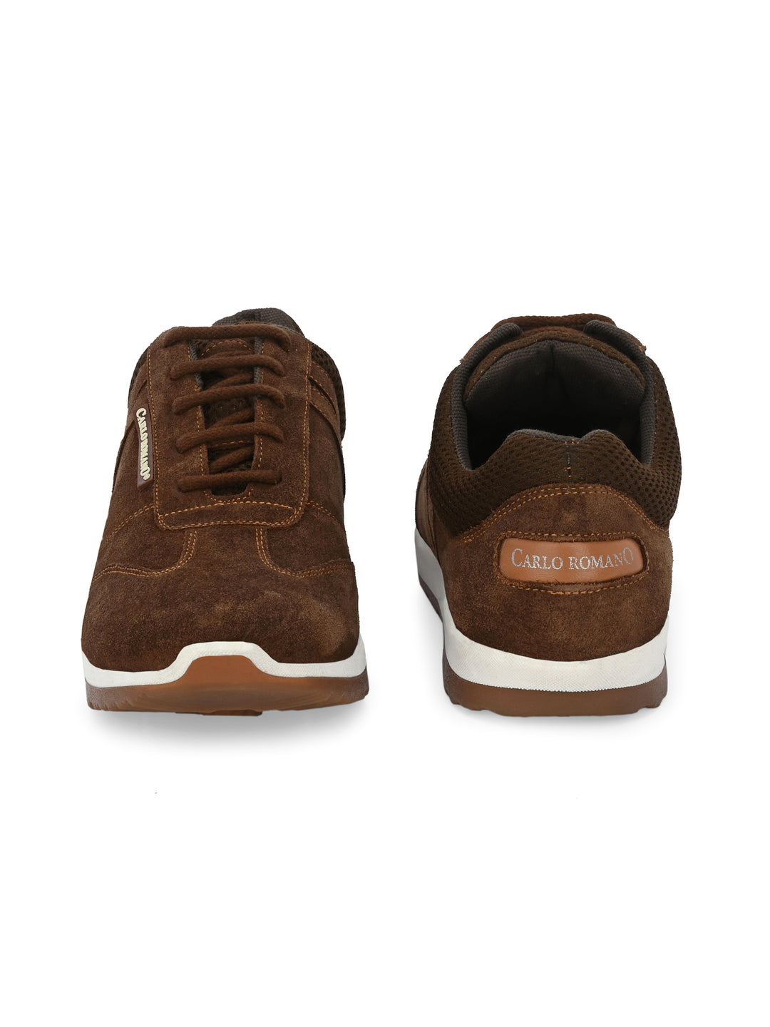 Men's Genuine Sude Leather Lace up Casual Sneaker Shoe / Carlo Goose Collection