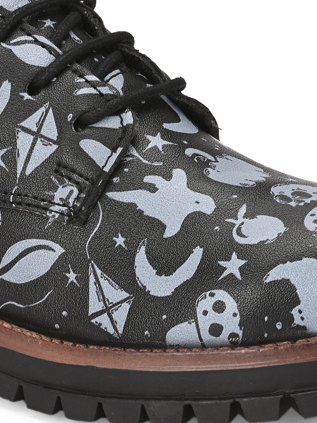 CARLO ROMANO BY WASAN VEGAN LEATHER DIGITAL PRINT SHOE FOR KIDS