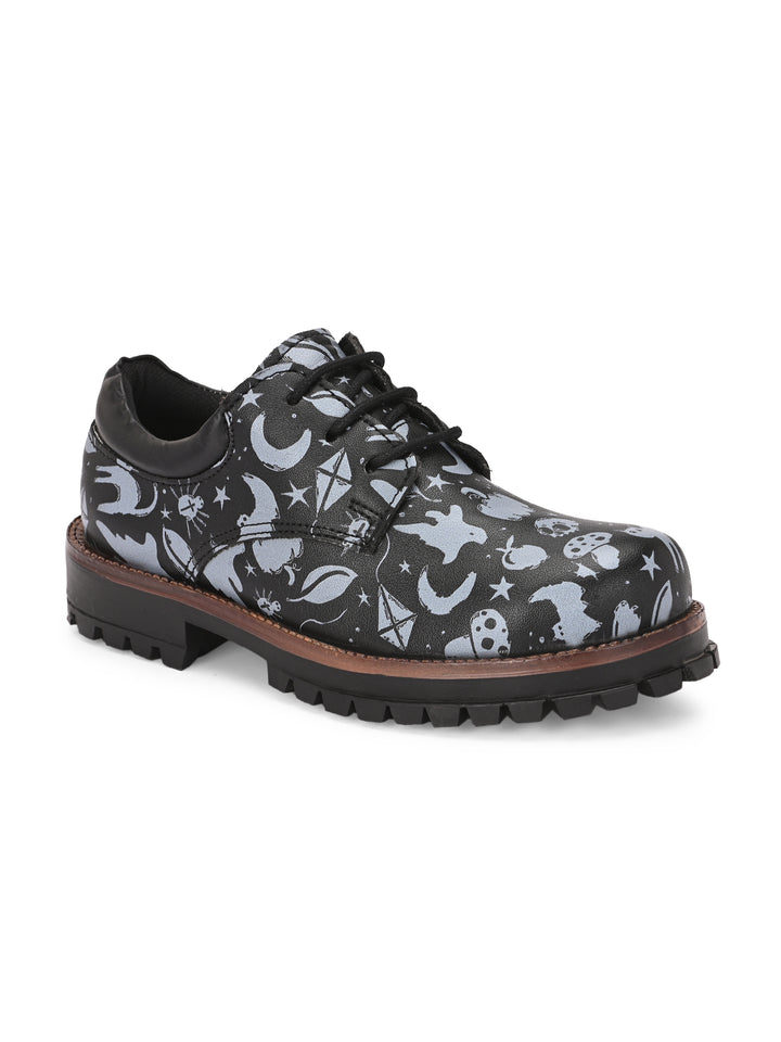 CARLO ROMANO BY WASAN VEGAN LEATHER DIGITAL PRINT SHOE FOR KIDS