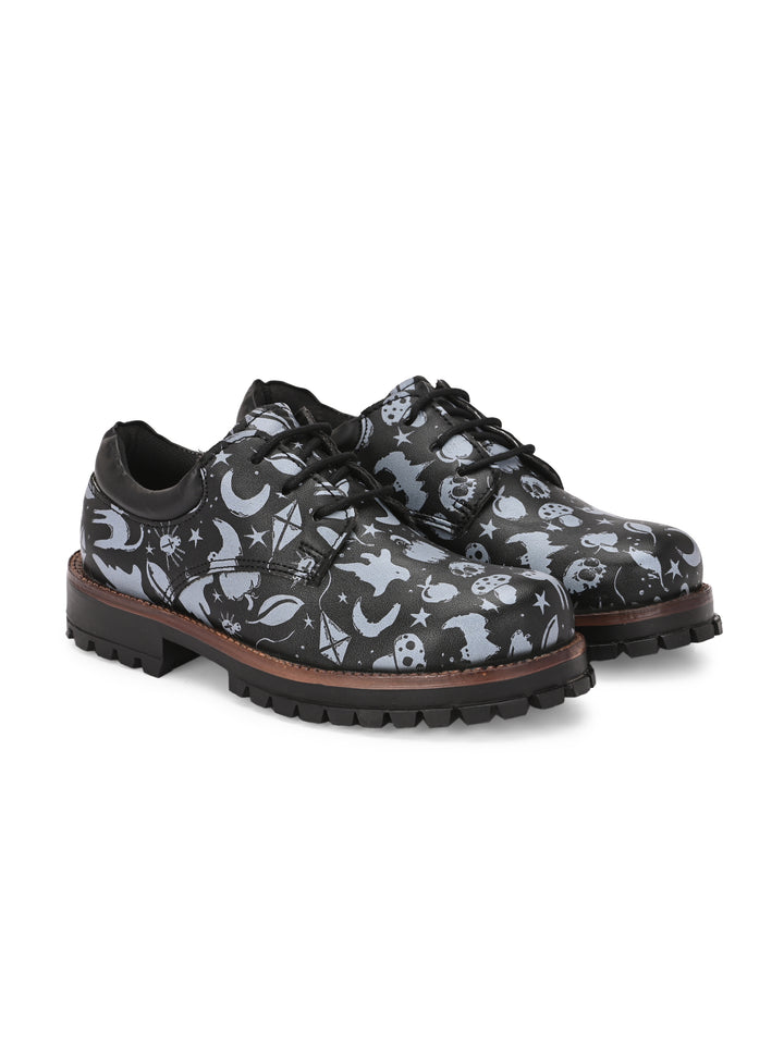 CARLO ROMANO BY WASAN VEGAN LEATHER DIGITAL PRINT SHOE FOR KIDS