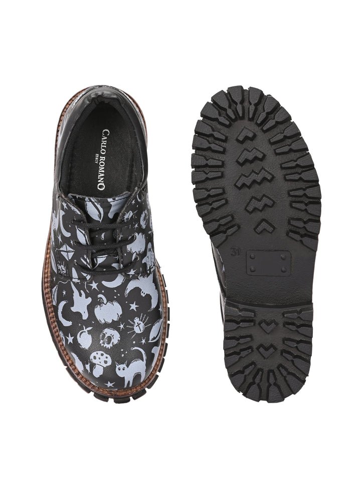 CARLO ROMANO BY WASAN VEGAN LEATHER DIGITAL PRINT SHOE FOR KIDS
