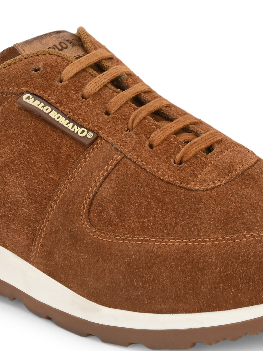 Men's Genuine Sude Leather Lace up Casual Sneaker Shoe