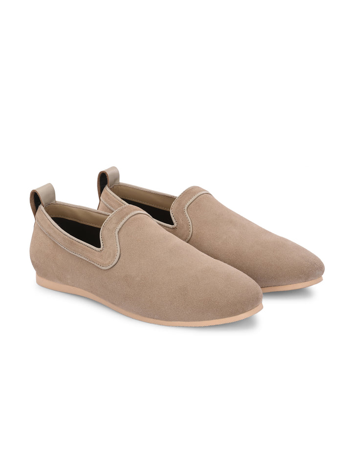 CARLO ROMANO SUEDE LEATHER LOAFER SHOES FOR MEN