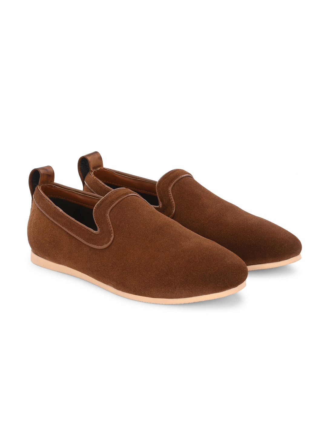 CARLO ROMANO SUEDE LEATHER LOAFER SHOES FOR MEN