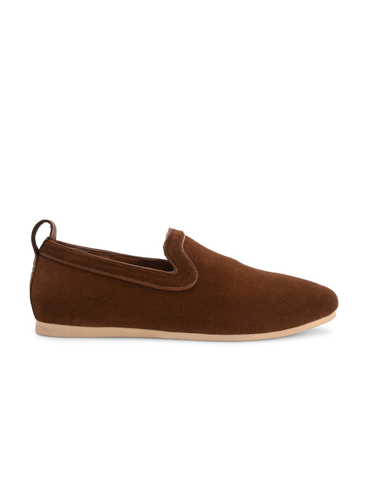 CARLO ROMANO SUEDE LEATHER LOAFER SHOES FOR MEN