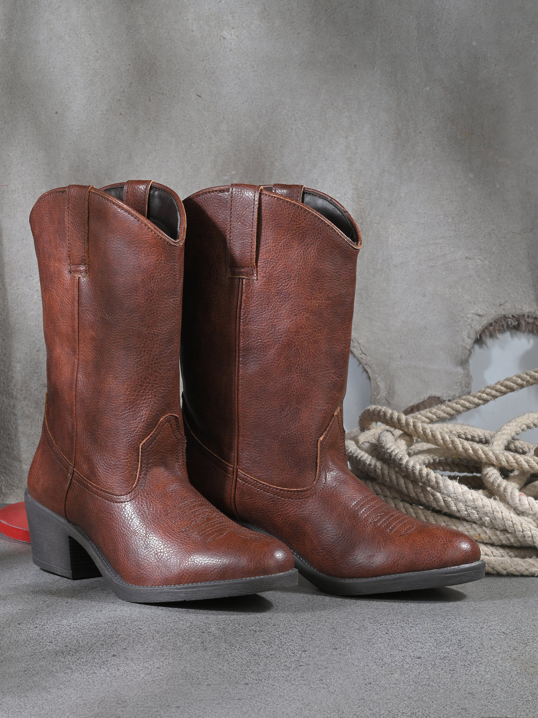 CARLO ROMANO BY WASAN VEGAN LEATHER  LONG BOOT FOR WOMEN