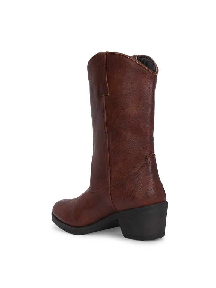 CARLO ROMANO BY WASAN VEGAN LEATHER  LONG BOOT FOR WOMEN