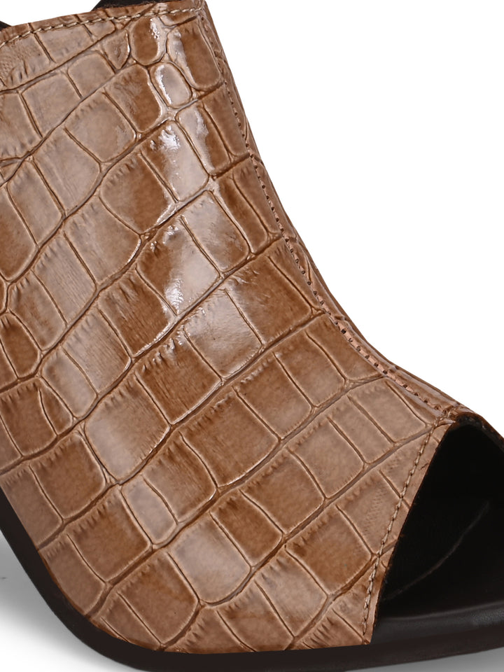 CARLO ROMANO CROCO PATENT VEGAN LEATHER SANDAL FOR WOMEN