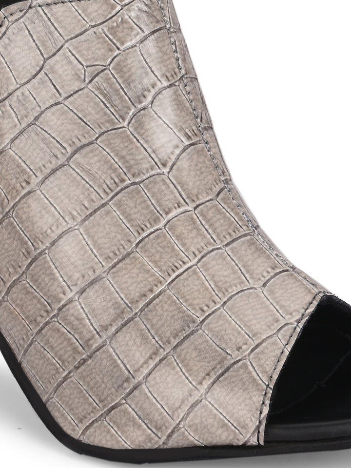 CARLO ROMANO CROCO PATENT VEGAN LEATHER SANDAL FOR WOMEN