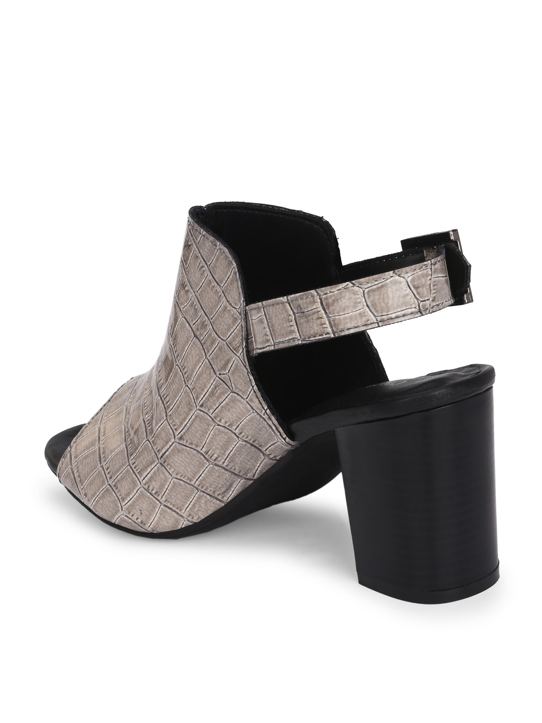 CARLO ROMANO CROCO PATENT VEGAN LEATHER SANDAL FOR WOMEN