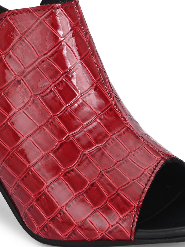 CARLO ROMANO CROCO PATENT VEGAN LEATHER SANDAL FOR WOMEN