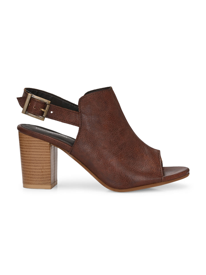 CARLO ROMANO BY WASAN TAN COLOR WOMEN'S VEGAN LEATHER SANDAL