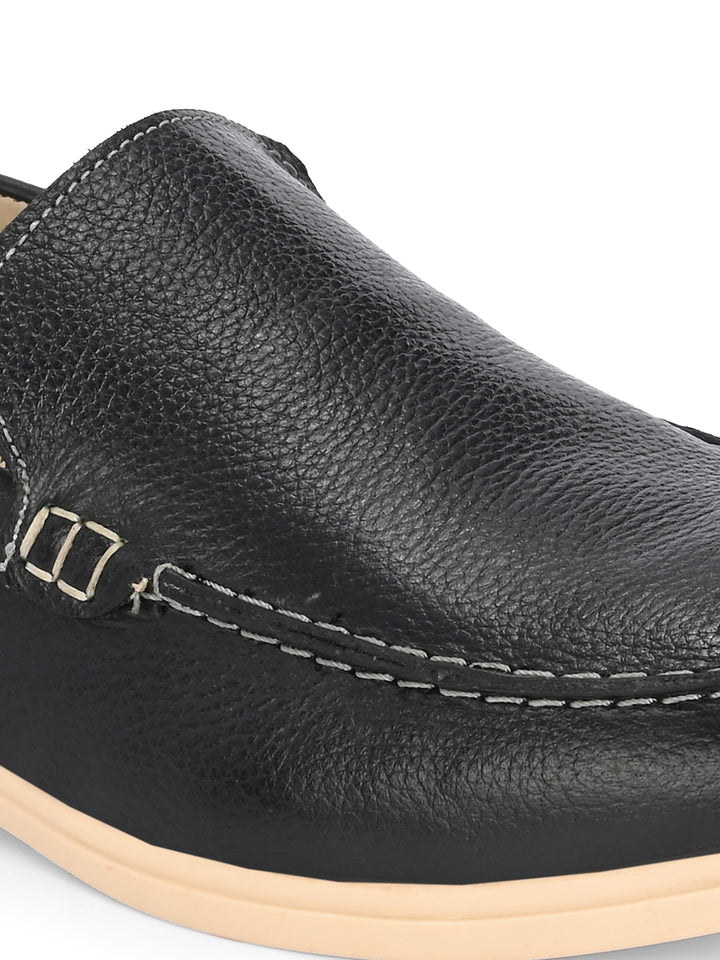 CARLO ROMANO BY WASAN DARK TAN COLOR GENUINE LEATHER MOCCASIN  SHOES FOR MEN