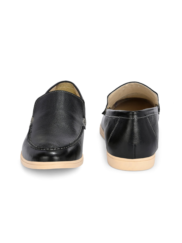 CARLO ROMANO BY WASAN DARK TAN COLOR GENUINE LEATHER MOCCASIN  SHOES FOR MEN