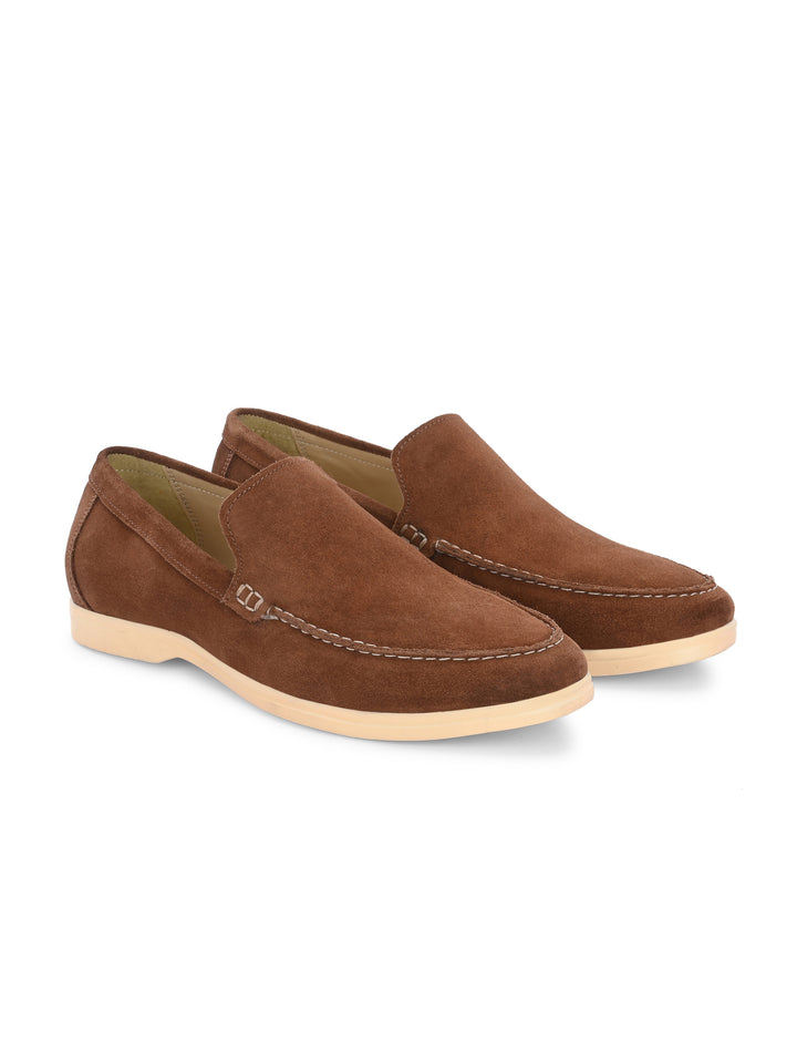 Carlo Romano Suede Leather Moccasin Loafer Shoes For men
