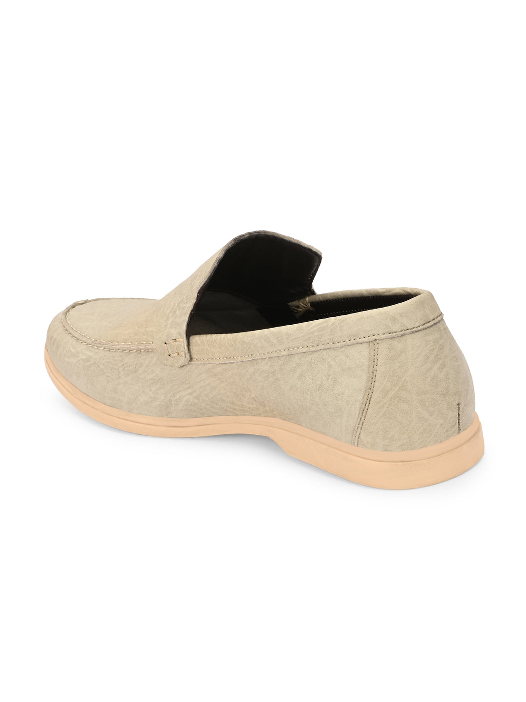 CARLO ROMANO BY WASAN DARK TAN COLOR GENUINE LEATHER MOCCASIN  SHOES FOR MEN