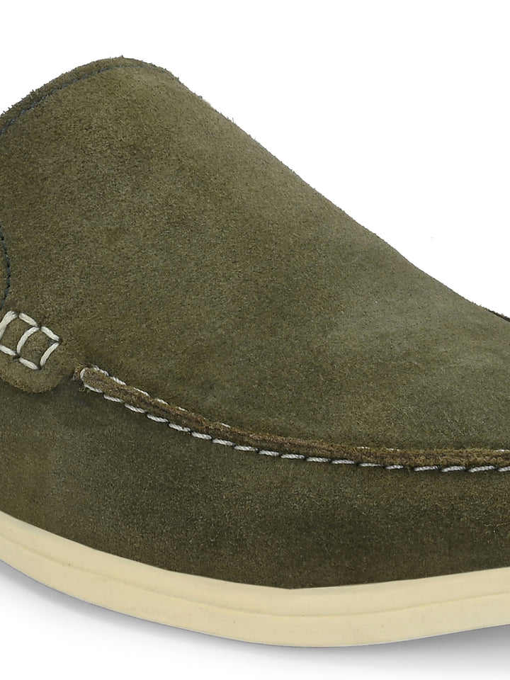 Carlo Romano Suede Leather Moccasin Loafer Shoes For men