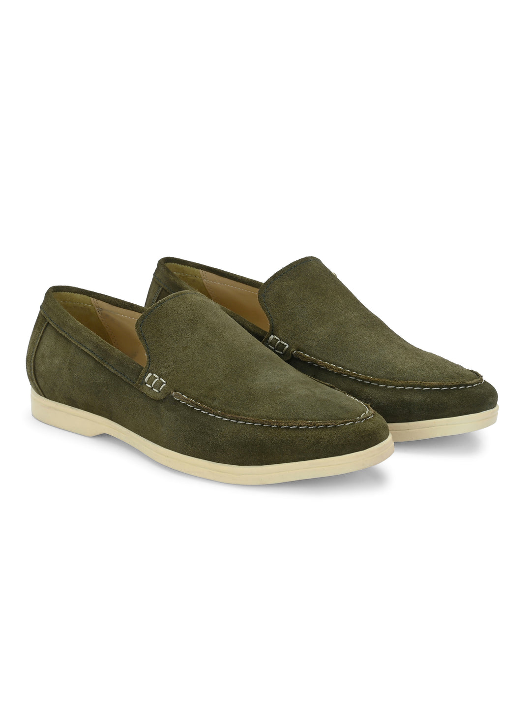 Carlo Romano Suede Leather Moccasin Loafer Shoes For men