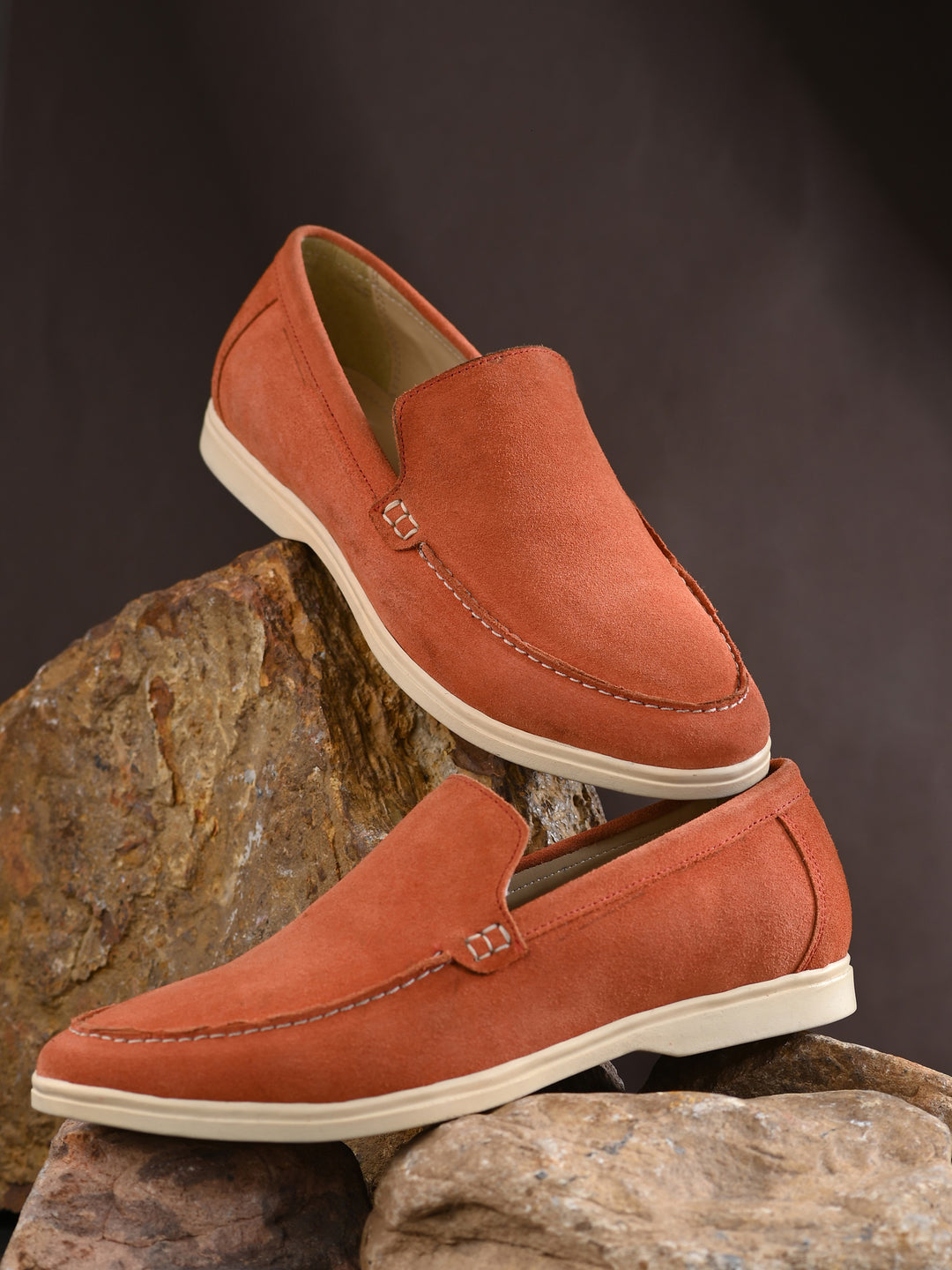 Carlo Romano Suede Leather Moccasin Loafer Shoes For men