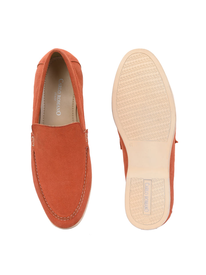 Carlo Romano Suede Leather Moccasin Loafer Shoes For men