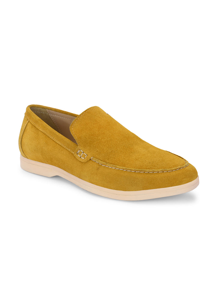 Carlo Romano Suede Leather Moccasin Loafer Shoes For men