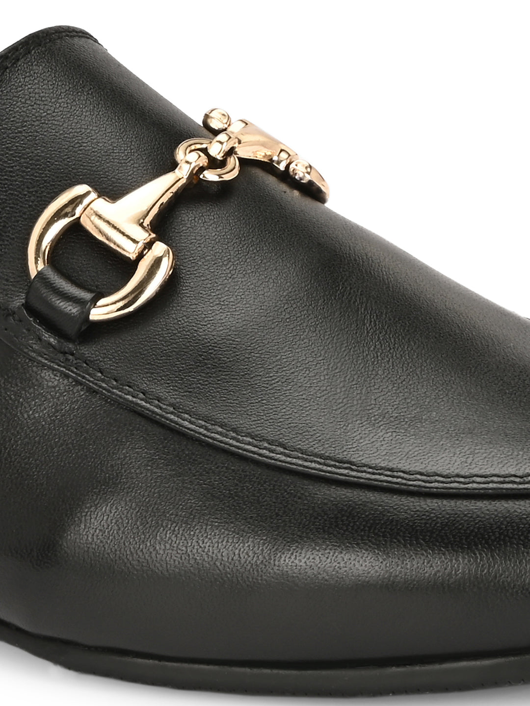 CARLO ROMANO BY WASAN BLACK COLOR PREMIUM STYLISH GENUINE LEATHER MULES FOR MEN