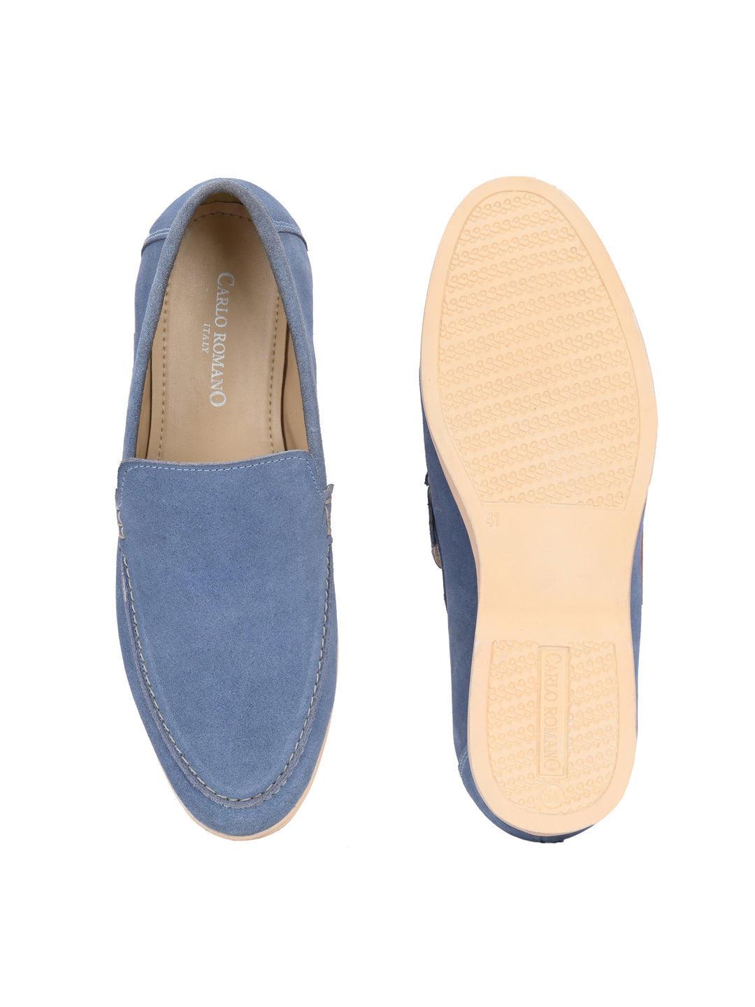 Carlo Romano Suede Leather Moccasin Loafer Shoes For men